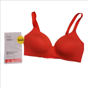Knix NEW wingwoman contour bra size 1 Poppy red